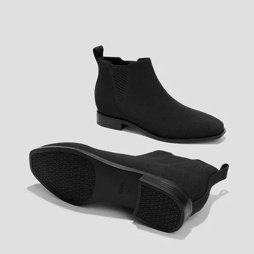 Miniatura 6 de VIVAIA Ryan - Botas Chelsea sin cordones para mujer, botas de tobillo con punta cuadrada, repelentes al agua, cómodas botas de tacón bajo para uso