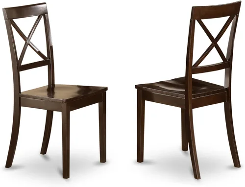 Miniatura 6 de East West Furniture HEBO7-CAP-LC - Juego de mesa y sillas de cocina de 7 piezas, consta de una mesa de comedor rectangular con pedestal y 6 sillas