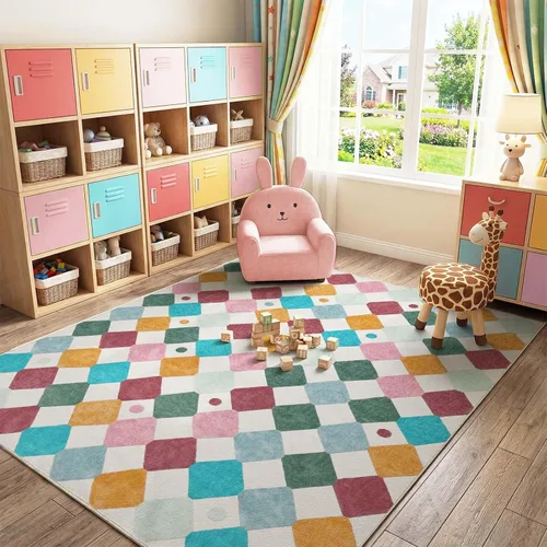 Miniatura 17 de jinchan Alfombra a rayas de 2 x 3 para entrada, alfombra de cocina, tapete pequeño, antideslizante, ligero, de bajo perfil, decoración para entrada