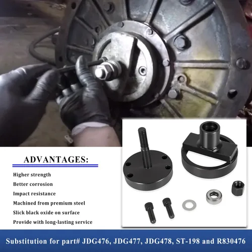 Miniatura 5 de Instalador de sello principal trasero JDG476 JDG477 JDG478 se adapta para John Deere 270 404 466 6076 7.6L 8.1L motor, reemplazo de la herramienta