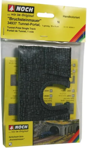 Miniatura 2 de Noch 34937 Portal Stone SNG TRK Kit de modelo de escala N gris