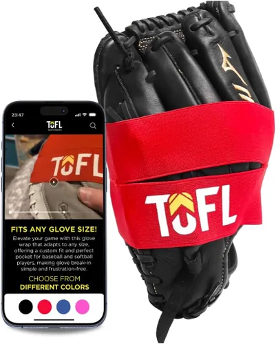 Miniatura 10 de TOFL Banda de guante de béisbol para moldear guantes Correa elástica con cierre ajustable para formar y almacenar bolsillos Accesorio de cuidado