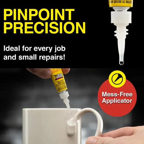 Miniatura 6 de Super Glue Líquido, tubos de 2 gramos, paquete de 12, transparente, unión instantánea, secado rápido, adhesivo de cianoacrilato, punta de precisión