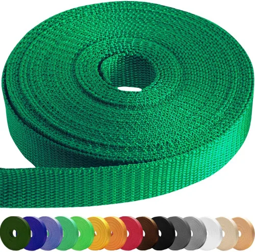 TECEUM Correas de 3/4 pulgadas y 5/8 pulgadas y 1 pulgada y 1.5 pulgadas y 2 pulgadas – 10 25 50 yardas – más de 40 colores – Correas de mochila