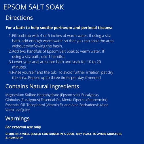 Miniatura 4 de Doctor Butler's Epsom Salt Soak – Sales de baño para alivio de hemorroides para hombres y mujeres, calma y proporciona alivio natural asociado