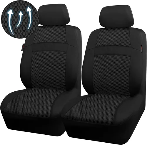 Miniatura 18 de CAR PASS Fundas de Asiento de Automóvil de Malla de Aire Solo para Asientos Delanteros, Fundas de Asiento Universales para Automóvil que se Ajustan