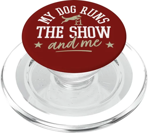 Miniatura 7 de Dog Agility Handler - Funny Dog Sports - Dog Agility PopSockets Adhesive PopGrip