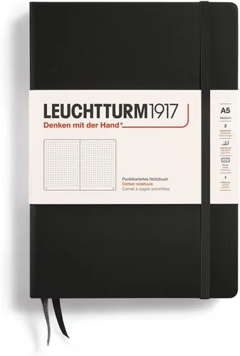 Miniatura 68 de LEUCHTTURM1917 - Cuaderno de tapa dura mediano A5 con 251 páginas numeradas para escritura y diario (verde menta, con puntos)