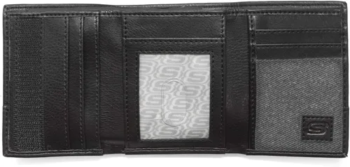 Miniatura 2 de Skechers Men's Passcase RFID Leather Wallet with Flip Pocket