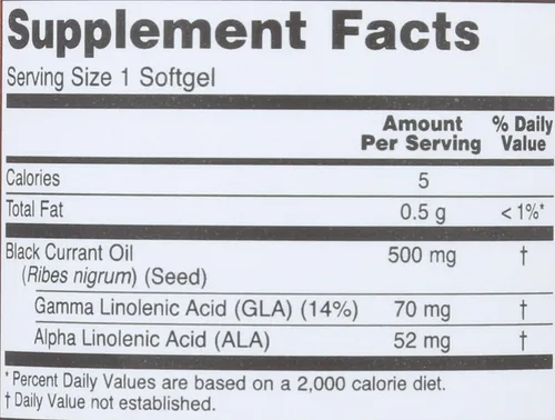 Miniatura 3 de Now Foods Aceite de grosella negra 500 miligramos - 100 cápsulas blandas (paquete de 2)
