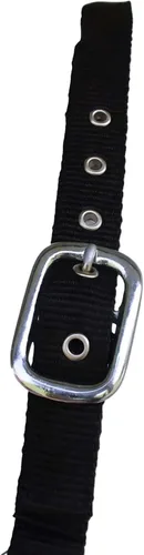 Miniatura 5 de CHALLENGER Caballo Nylon Neopreno Cómodo Cabestro Ajustable w/Plomo Negro 606204BK