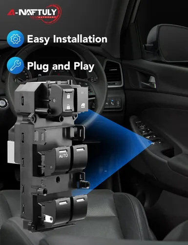 Miniatura 4 de Interruptor maestro de ventana eléctrica para lado del conductor, reemplazo, compatible con Honda Accord 2008 2009 2010 2011 2012, control
