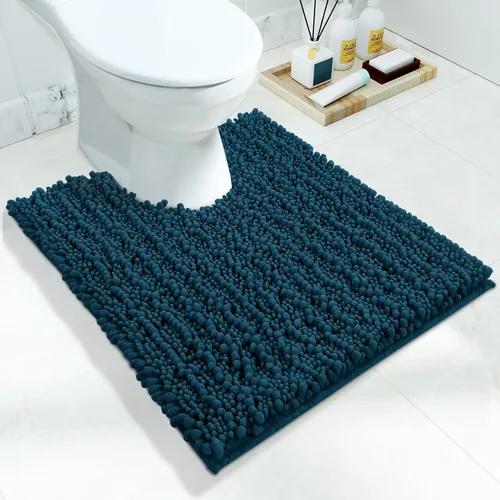 Miniatura 88 de Yimobra Alfombras de Baño Antideslizantes Lavables - Alfombra de Baño de Chenilla Ultra Suave Absorbente, Alfombra Peluda de Secado Rápido para Negro