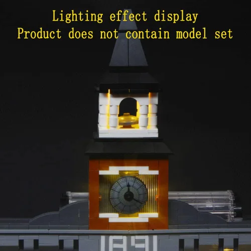 Miniatura 6 de GEAMENT Kit de luces LED compatible con Lego Town Hall - para Creator 10224 (juego de modelos no incluido)
