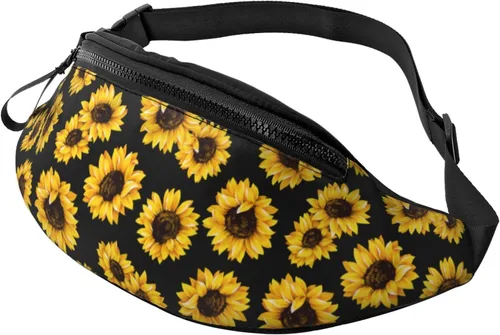 Miniatura 40 de Cangurera de camuflaje con diseño de bandera estadounidense de camuflaje para hombres y mujeres, correa ajustable para viajes, senderismo, ciclismo