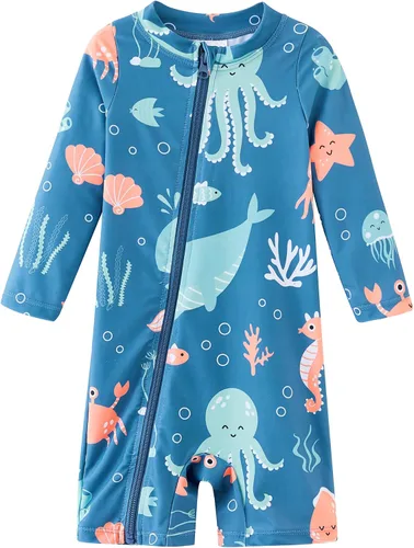 Miniatura 9 de UMELOK Traje de Baño para Bebé Niño UPF 50+ con Protección Solar y Protección contra Erupciones