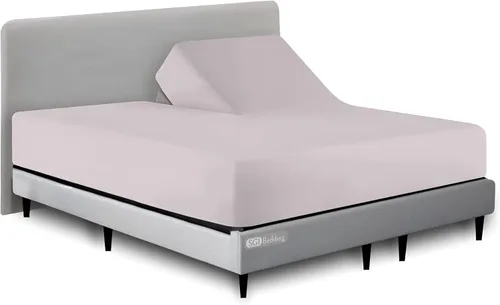 Miniatura 15 de SGI bedding Sábana bajera ajustable Queen Split Top de 28 pulgadas con cabezal flexible SOLO 100% algodón egipcio 1000 hilos Sábana bajera Flex Top
