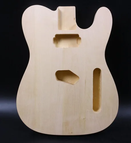 Miniatura 7 de Cuerpo de guitarra eléctrica en blanco de madera maciza Cuerpo de guitarra eléctrica Proyecto sin terminar Reemplazo del cuerpo de guitarra