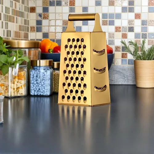 Miniatura 8 de Kichvoe Cocina Esencial Acero Inoxidable Rallador de Vegetales Cortador de Queso Trituradora de Alimentos Rallador de Acero