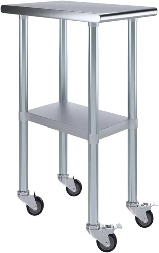 Miniatura 67 de Mesa de trabajo de acero inoxidable, mesa de metal