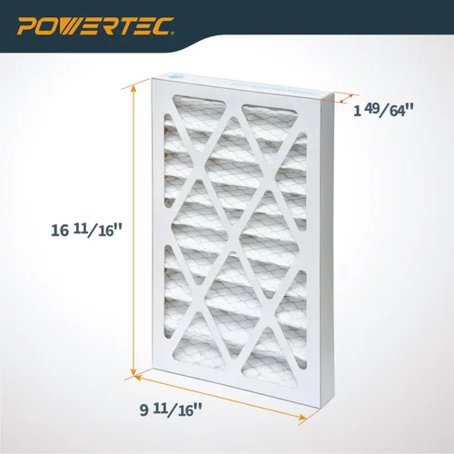 Miniatura 4 de POWERTEC Filtros de aire interiores y exteriores para WEN 3410, POWERTEC AF4000/AF4001, sistema de filtración de aire Shop Fox W1830, repuesto