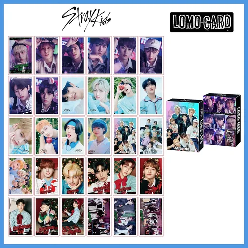 Miniatura 6 de WGEEEY Kpop Stray Kids - Juego de regalos para niños tarjeta fotográfica para niños calcomanías pulsera protector facial anillos collar colgante pin