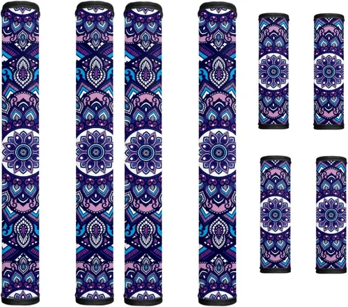 Miniatura 35 de America250 - Juego de 8 fundas antideslizantes para manijas de puerta de refrigerador, 4 de julio de 2026, protectores para nevera, horno, mantener