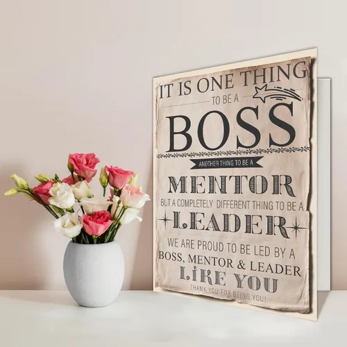 Miniatura 4 de Qiliji Tarjeta de cumpleaños retro para hombres y mujeres, divertido regalo del día del jefe, tarjeta del día del jefe grande, tarjetas