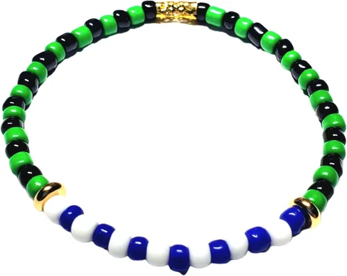 Miniatura 45 de Hecho a mano contra el mal de ojo orishas joyería de protección Ilde elástico elástico ajustable con cuentas unisex amuleto pulsera conjunto