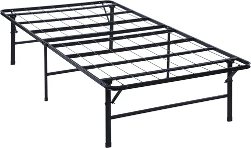 Coaster Home Furnishings Mabel 305957T - Marco de cama de metal plegable de acero resistente de 14 pulgadas de alto, tamaño individual, color negro