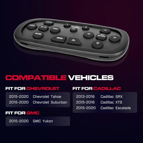 Miniatura 2 de 84012998 Consolas superiores traseras con control remoto de entretenimiento de DVD compatible con Chevy Suburban/Tahoe y GMC Yukon 2013-2020