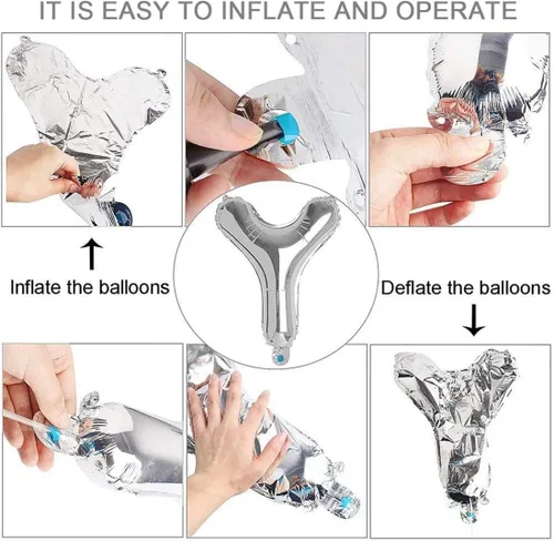 Miniatura 6 de Decoraciones oficiales de cumpleaños número 13 para adolescentes, globos de papel de aluminio con estrella del número 13, globos de confeti
