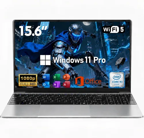 NIAKUN Laptop Window 11 Pro 2026, 15.6 pulgadas de regazo superior, 16 GB de RAM 256 GB SSD PC, procesador M3-6Y30, pantalla FHD, WIFI5, BT4.2,