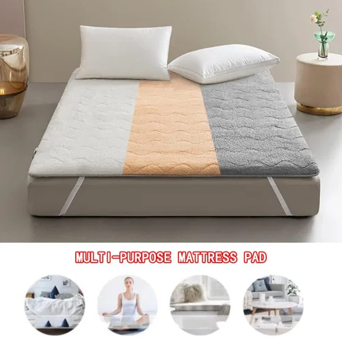 Miniatura 8 de KKCD Tapete enrollable de tatami japonés, colchón de futón de 1.6 in de grosor, tamaño individual, plegable, colchón para dormir japonés, acolchado