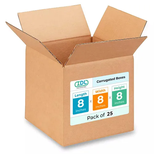 Miniatura 157 de IDL Packaging Paquete de 5 cajas de envío altas de 8 x 8 x 48 pulgadas, extra resistentes de 200 libras frente a caja regular, cajas de mudanza