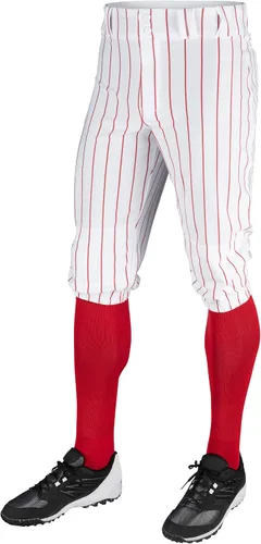 CHAMPRO Braguitas de béisbol clásicas de triple corona para hombre con rayas