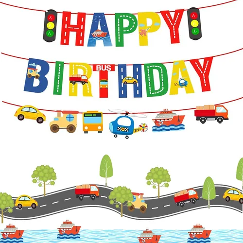 Miniatura 3 de Cartel de feliz cumpleaños de perro azul con estampado de pata de perro, decoración de fiesta de cumpleaños de perro, fiesta temática de baby