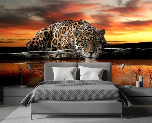 Miniatura 28 de Mural de pared de picos de montaña y bosque para dormitorio, sala de estar, papel tapiz para decoración 158" x 110" (no autoadhesivo)