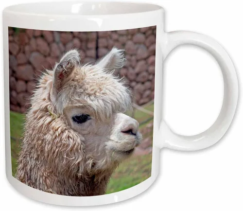 Miniatura 9 de 3dRose Taza de café, tamaño - 11oz - Perú. Alpaca Wildlife, Awana Kancha, Valle de Urubamba - SA17 KWI0128 - Kymri Wilt Wildlife - divertido regalo