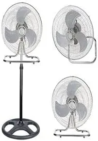 Ventilador oscilante 3 en 1 (soporte + escritorio + ventilador de pared) ventilador oscilante de alta velocidad de 18 pulgadas de grado industrial