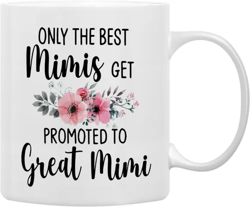 Miniatura 11 de QASHWEY Taza de café con texto en inglés «Only The Best Aunts Get Promoted to Great Aunt», divertidos regalos de anuncio de embarazo para tía, tías