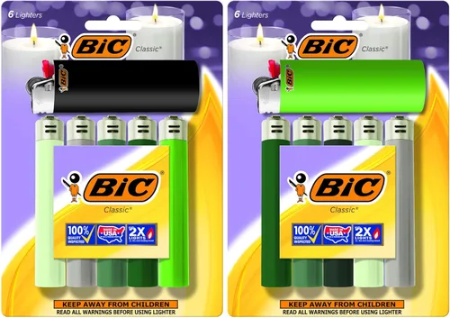 Miniatura 10 de BIC Encendedor clásico maxi de bolsillo, azul, paquete de 12 (el embalaje puede variar)