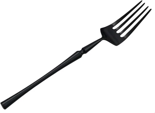 Miniatura 6 de Juego de cubiertos negros de 5 piezas de acero inoxidable 18/10 para 1, acabado espejo, ideal para bodas, festivales, fiestas, cocina en casa, apto
