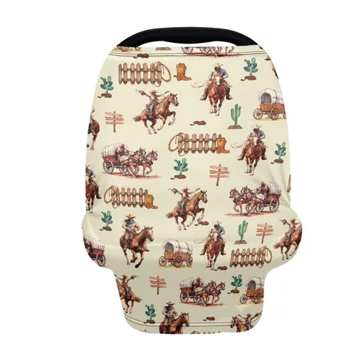 Miniatura 17 de Carro de lactancia materna Fundas de asiento de coche para bebé, cubierta de dosel, cubierta de lactancia de fresa rosa y cubierta de asiento