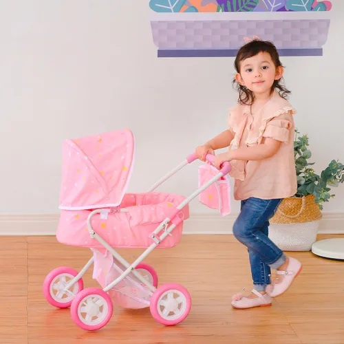 Miniatura 2 de Olivia's Little World - Carriola de Paseo con Cuna para Muñecas, Carriola de Muñecas para Niñas de 3, 4, 5 Años, Carriola de Juguetes para Niños