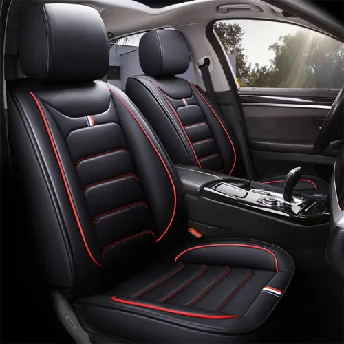 Miniatura 12 de otoez Juego completo de 5 fundas de asiento de automóvil, sedán, SUV, camión, furgonetas, protector de cojín para asiento delantero y trasero, apto