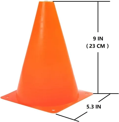 Miniatura 2 de ANSLYQA Soccer Cones (9 Inch 20 Pack), Agility Training Sport Cone with Carry Bag for Drilling Football Basketball Field Markers
