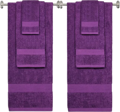 Miniatura 59 de BY LORA Juego de toallas de mano de algodón de rizo bordadas personalizadas, toallas de baño con monograma personalizadas, ultrasuaves