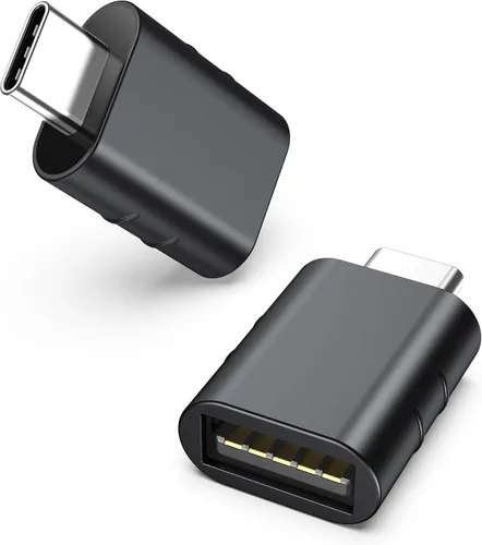Miniatura 12 de Syntech Paquete de 2 adaptadores USB C a USB, adaptador USB C macho a USB 3 hembra compatible con iPhone 17 Pro Max, MacBook Pro Air 2024, iMac