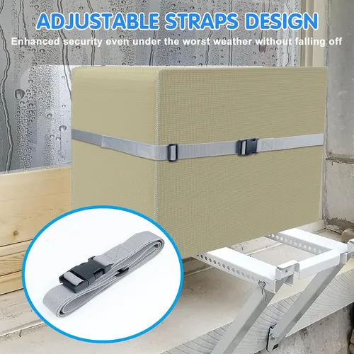 Miniatura 5 de Air Jade Cubierta de aire acondicionado para ventana, compatible con unidad de aire acondicionado en forma de U Midea, resistente al agua